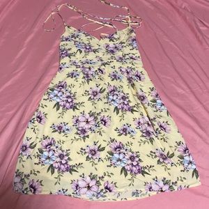 Forever 21 yellow floral dress